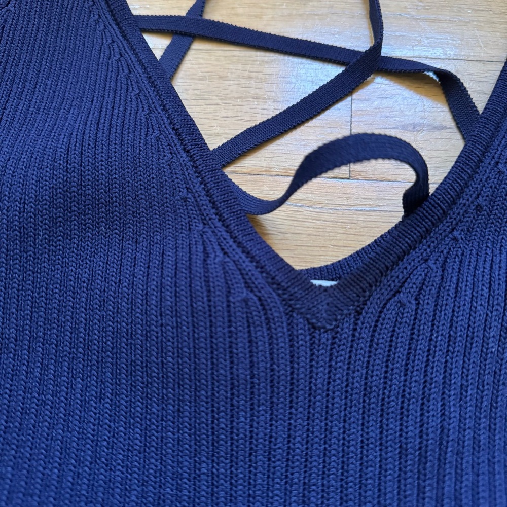 Michael Kors Navy Backless Dress - Picture 6 of 8